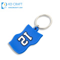 New design custom soft pvc rubber football team club brand logo sport t shirt shaped jersey keychain